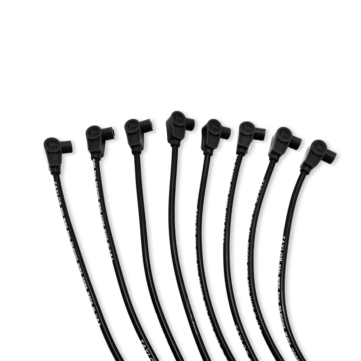 Spark Plug Wire Set Universal 8mm Silicone 90_ 0 ohm_ft Prowire Solid 70050